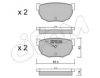 CIFAM 822-492-0 Brake Pad Set, disc brake